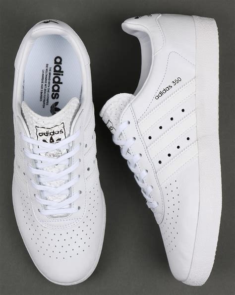 adidas men's white sneakers|all white adidas shoes men's.